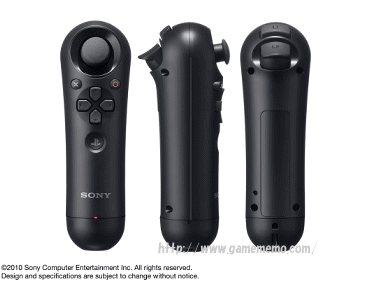 プレイステーションムーブ（PlayStation Move）　サブコントローラー　正面・背面