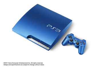 PS3 HDD 320GBの新色「スプラッシュ・ブルー」