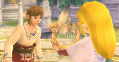 Wii「ゼルダの伝説 スカイウォードソード」のハープ