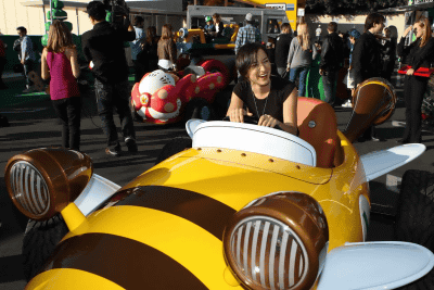 アメリカのロサンゼルスで開催された「マリオカート７」の発売記念イベントに「ゼルダ」登場